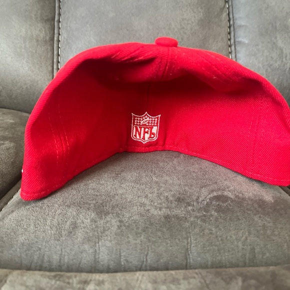 Cleveland Browns Hat Cap Fitted Size 7 1/4 Red New Era Elf Football 59FIFTY - Picture 3 of 8